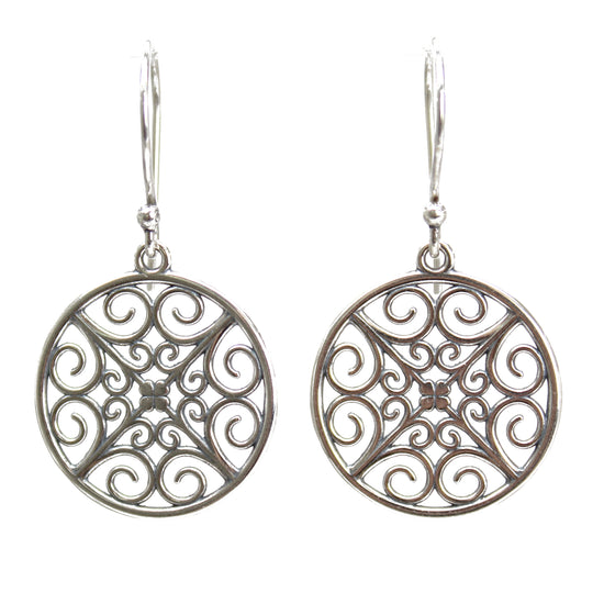 E764 KASI Sterling Silver Filigree Earrings – Indiri Collection